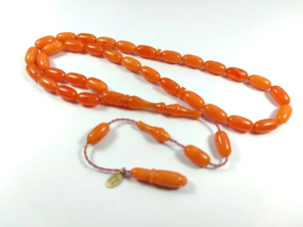 Junai̇d Hasan Usta İşi̇ İmzalı Şenalp Model Sıkma Kehri̇bar küçük resim 2