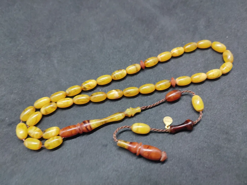 Ayhan Turan Usta Eseri̇ Ful Hare Ful Damar Eski̇ 0.6 Mm Deli̇m Sıkma Kehri̇bar küçük resim 2