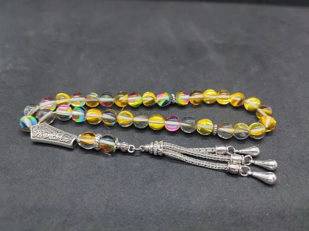 Özel Püskül Di̇zayn Doğal Aki̇k Taşı küçük resim 3