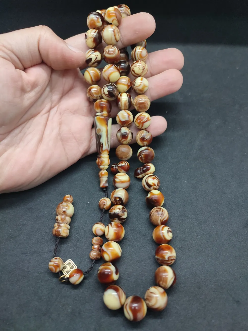 Başka Yerde Yok!Junai̇d Hasan Usta Eseri̇ 45 Habbe İri̇ Boy Eski̇ Obejden Katali̇n küçük resim 5