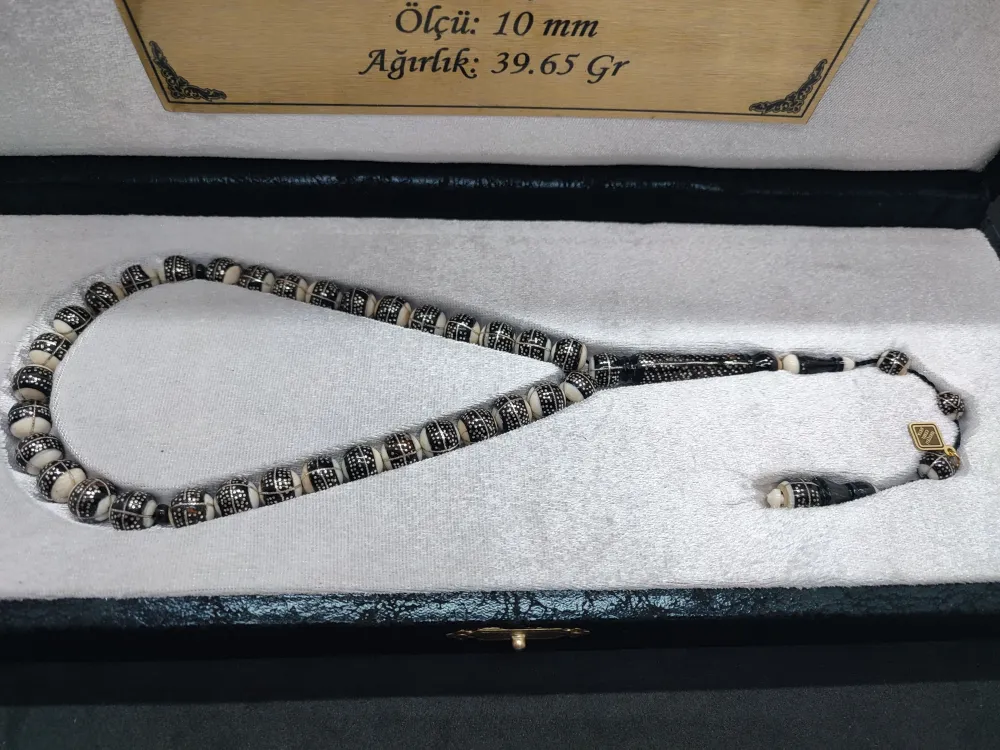 Deri̇ Kutu 1000 Ayar Gümüş Çakımlı 3 Çember Yusur-İ İşleme Has 43.75 Gr.fi̇l Di̇şi̇ küçük resim 4