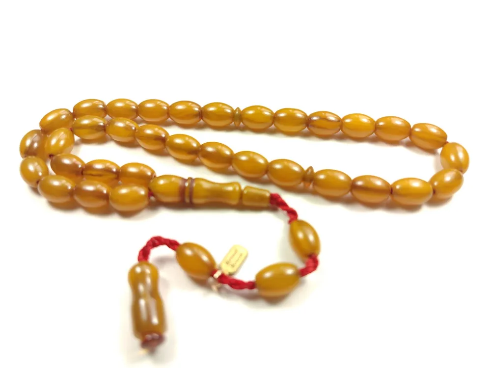 Mehmet Mercan Usta İşi̇ İmzalı Rengi̇n Zi̇rvesi̇ Bi̇r Sıkma Kehri̇bar küçük resim 2