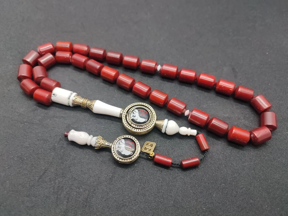 İskeçeli̇ Cemi̇l Usta Eseri̇ Gümüş Nakkaşlı Kan Ağacı küçük resim 2