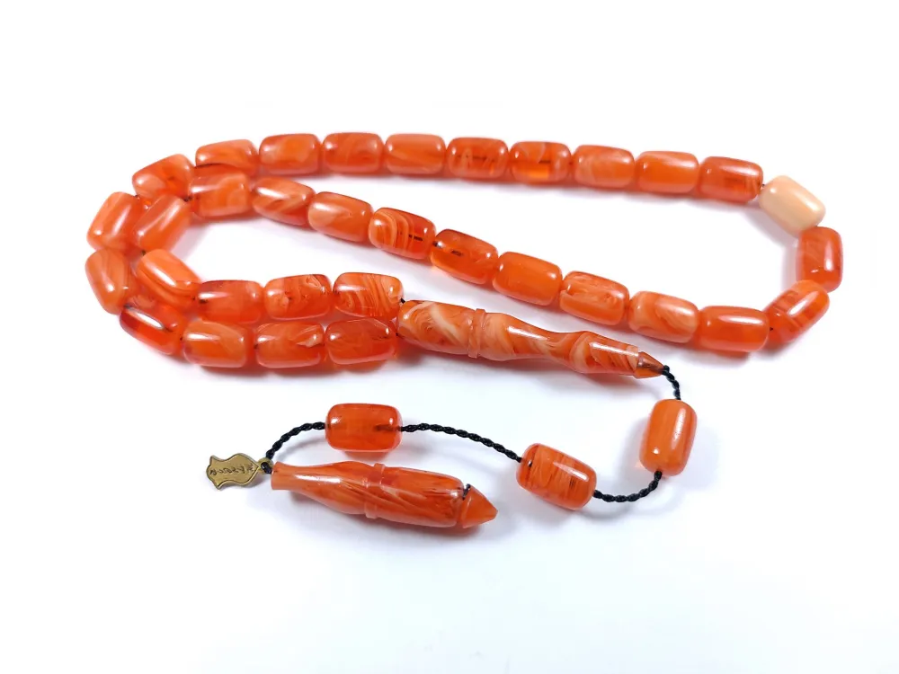 Muhammed Taci̇r Usta İşi̇ İmzalı Mühürlü Sıkma Kehri̇bar