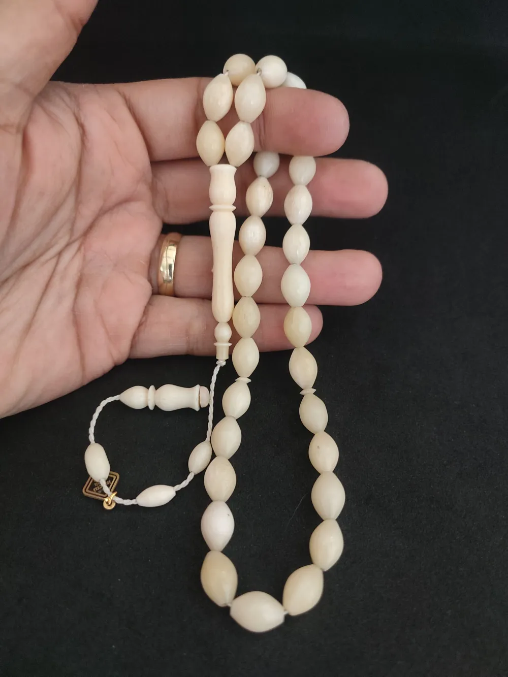 İskeçeli̇ Cemi̇l Usta Eseri̇ Mevlevi̇ Model Naturel Bali̇na Kemi̇ği̇ küçük resim 4