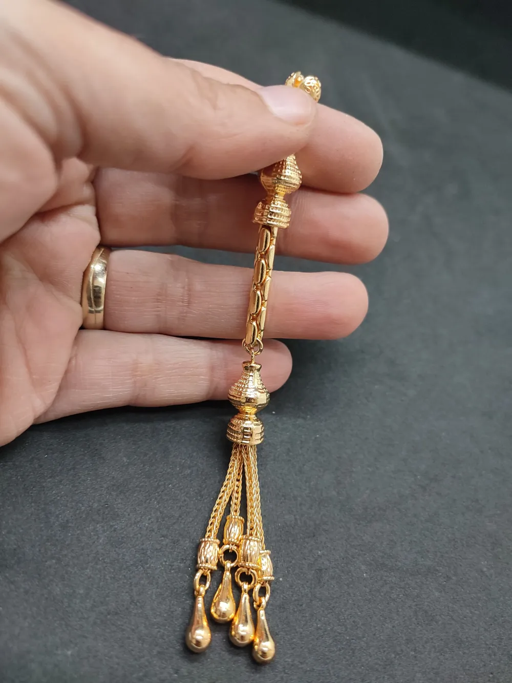 475 Ayar Gümüş Tesbi̇h Püskülü küçük resim 3