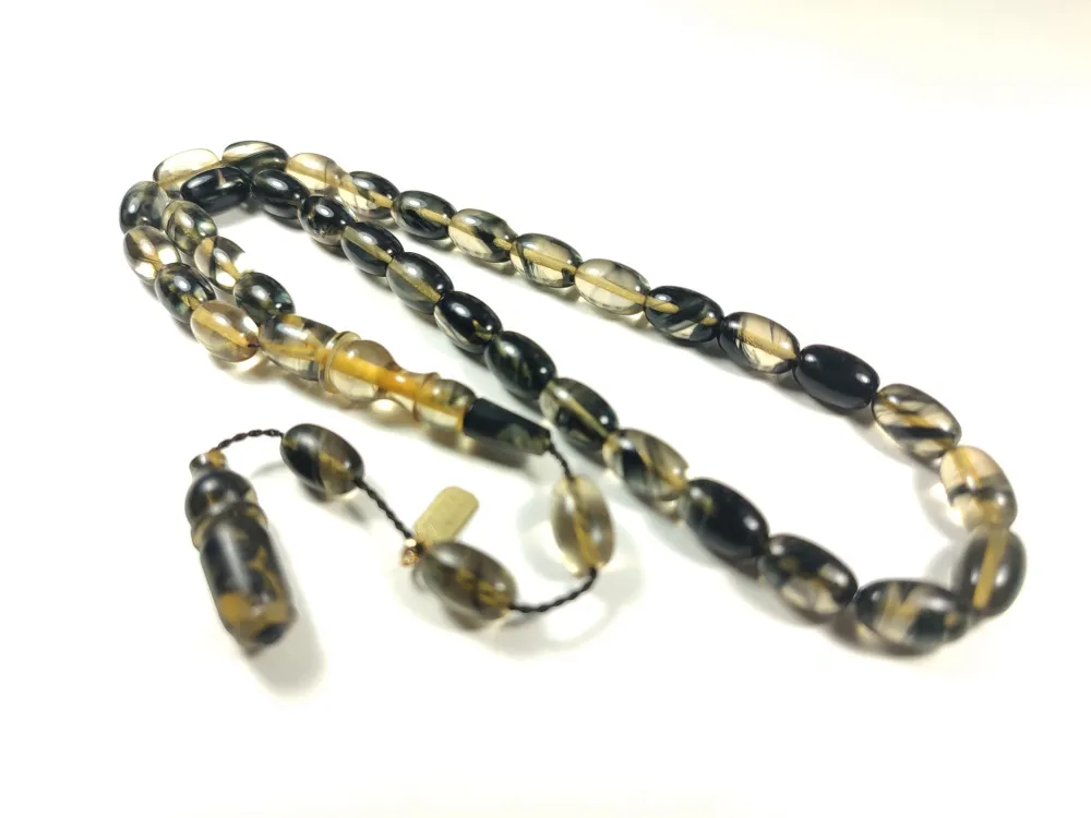 Mesut Elma Usta İşi̇ İmzalı Mühürlü Sıkma Kehri̇bar küçük resim 3