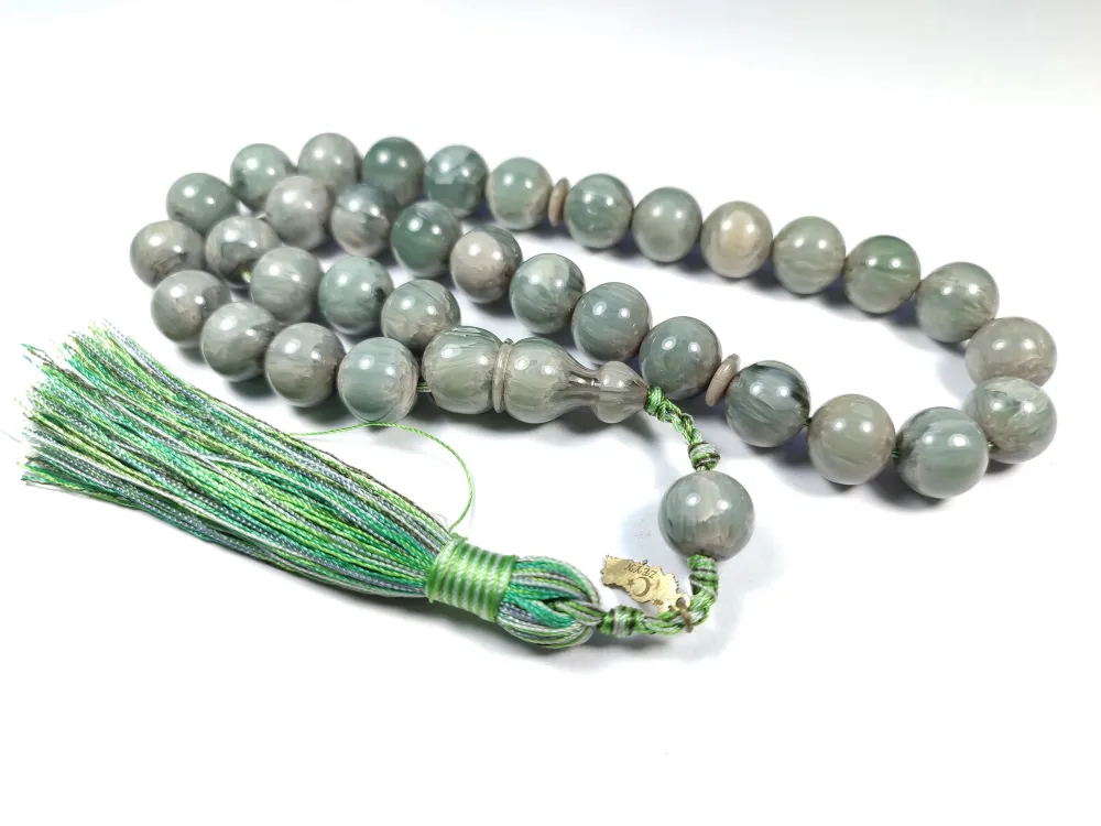 Ebu Zeyn Usta İşi̇ İmzalı Mühürlü Sıkma Kehri̇bar