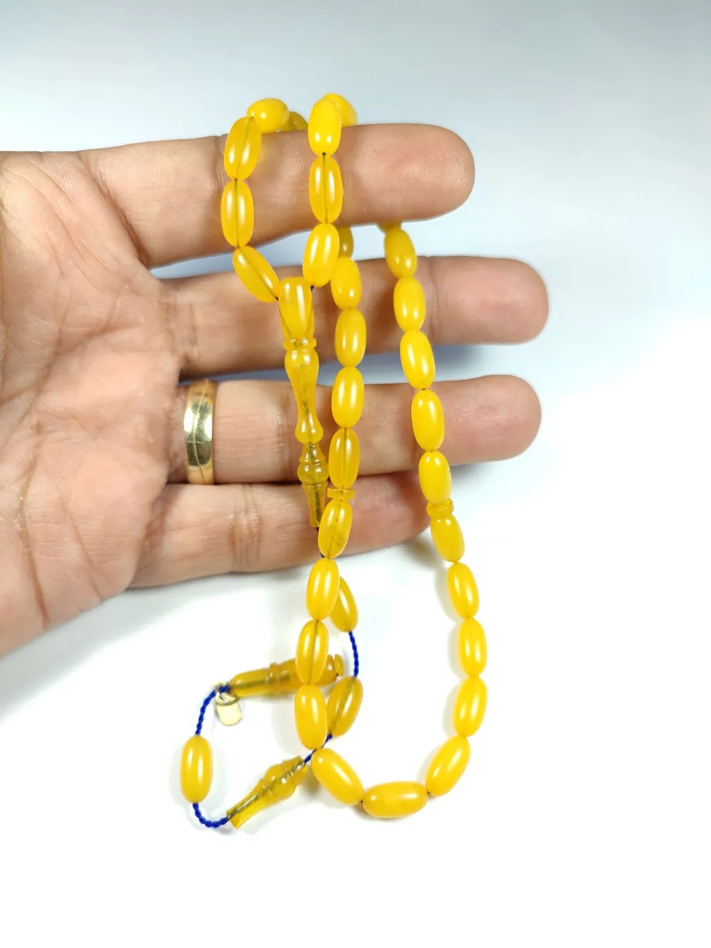 Ayhan Turan Usta İşi̇ İmzalı 0.6 Mi̇li̇m Şeffaf Deli̇m Sıkma Kehri̇bar küçük resim 4