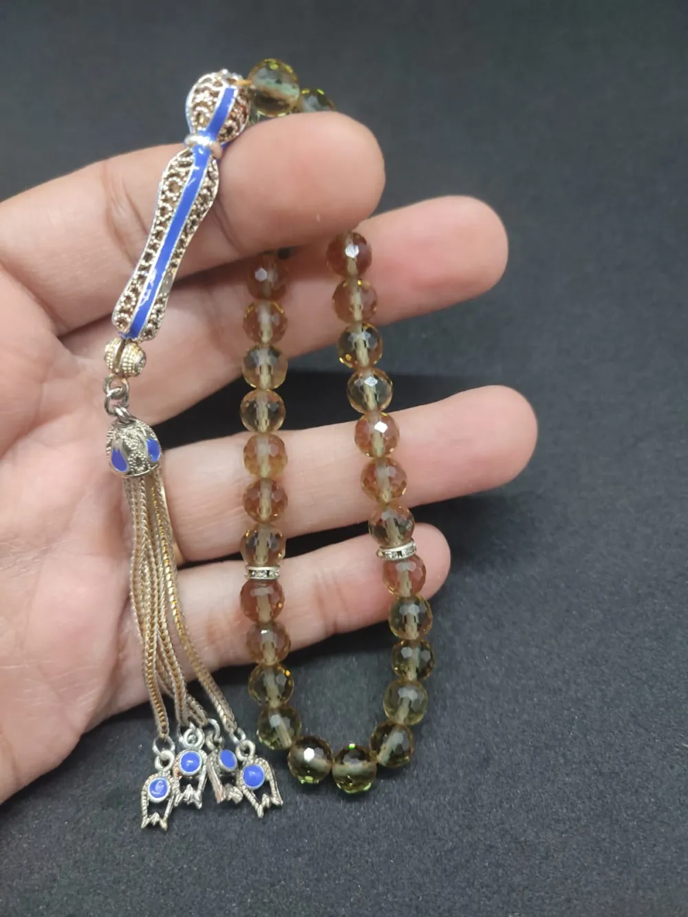 Telkari̇ Püskül Kombi̇nli̇ Işığa Göre 7 Renk Deği̇şti̇ren Doğal Zultani̇t küçük resim 3