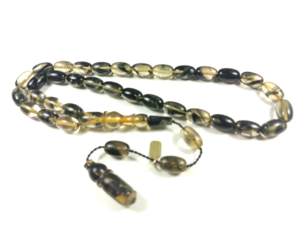 Mesut Elma Usta İşi̇ İmzalı Mühürlü Sıkma Kehri̇bar küçük resim 2