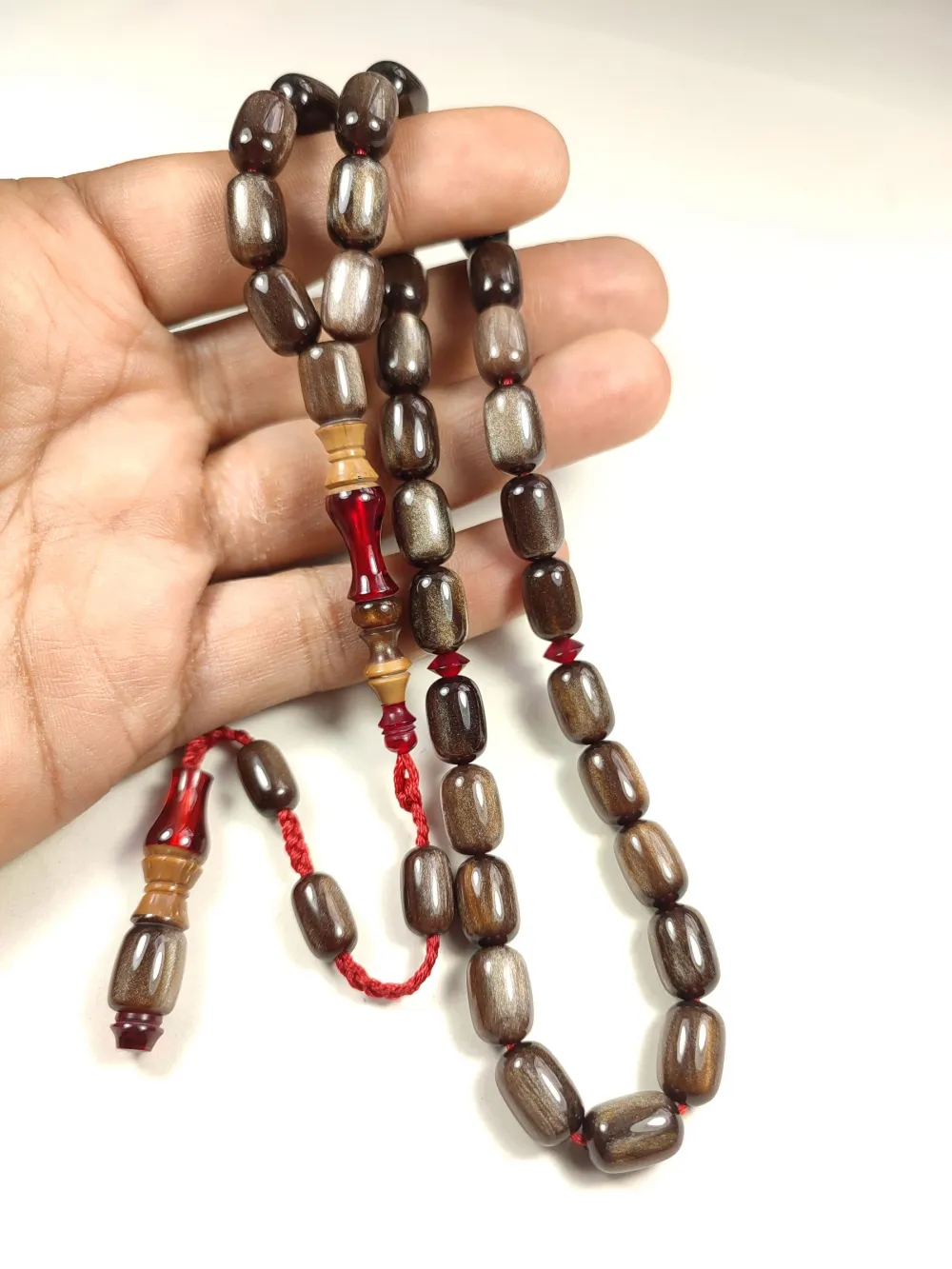 Emi̇ne Reşvani̇ Usta Eseri̇ İmame Hi̇tame Kuka Eski̇ Katali̇n Kombi̇nli̇ Sıkma Kehri̇bar  küçük resim 4