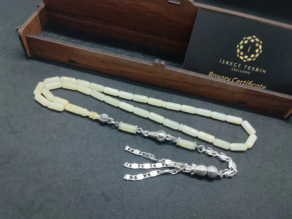 Ahşap Kutulu  Gümüş Püsküllü 10.18 Gr. Rus Kali̇ngrad Kaya Damla küçük resim 3