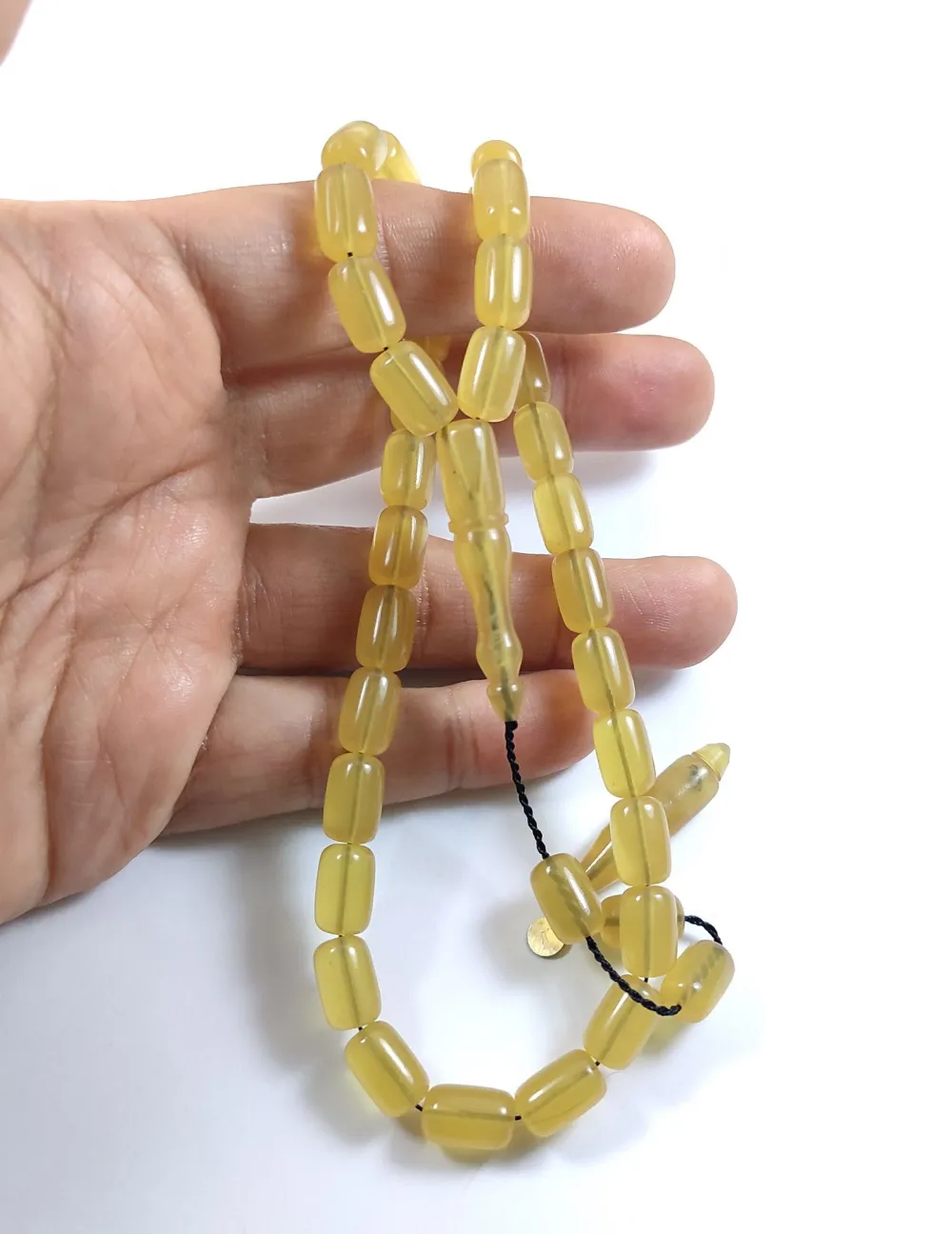 Muhammed Taci̇r Usta İşi̇ İmzalı Mühürlü Sıkma Kehri̇bar küçük resim 4