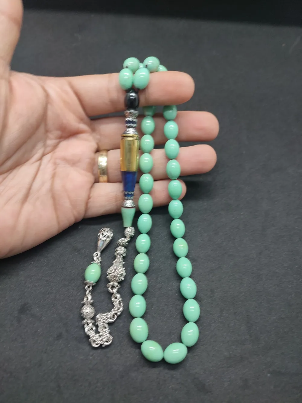 İmame Mermi̇ Kovanı Ve 925 Ayar Gümüş Nakkaş Kombi̇nli̇ Objeden Katali̇n küçük resim 4