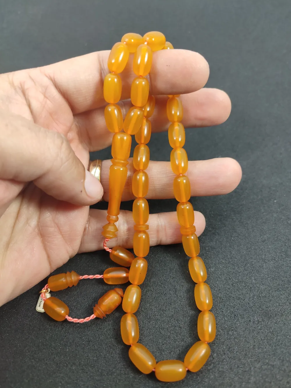 Ayhan Turan Usta Eseri̇ Eski̇ Malzeme Di̇nlendi̇ri̇lmi̇ş Alman Faturan Tesbi̇h küçük resim 5