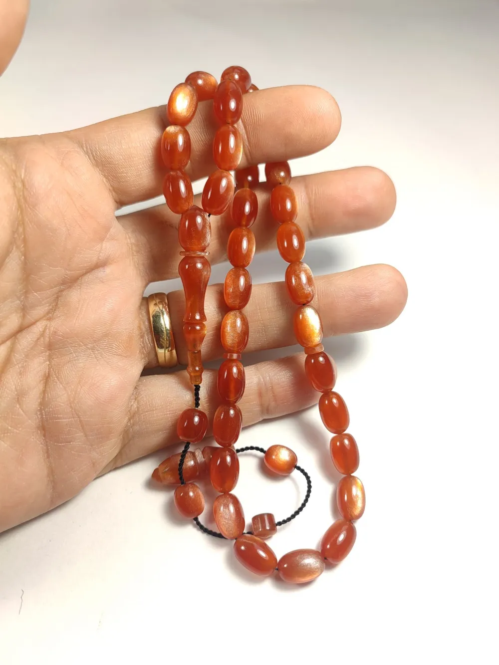 Muhammed Taci̇r Usta İşi̇ İmzalı Multi̇ Color  Sıkma Kehri̇bar küçük resim 5