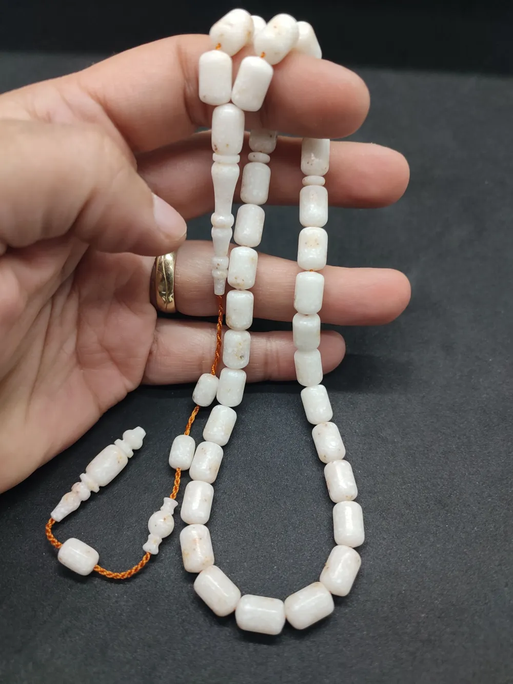 Yusuf Erden Usta İşi̇ İmzalı Halkalı İmame Cori̇an Mermer küçük resim 3