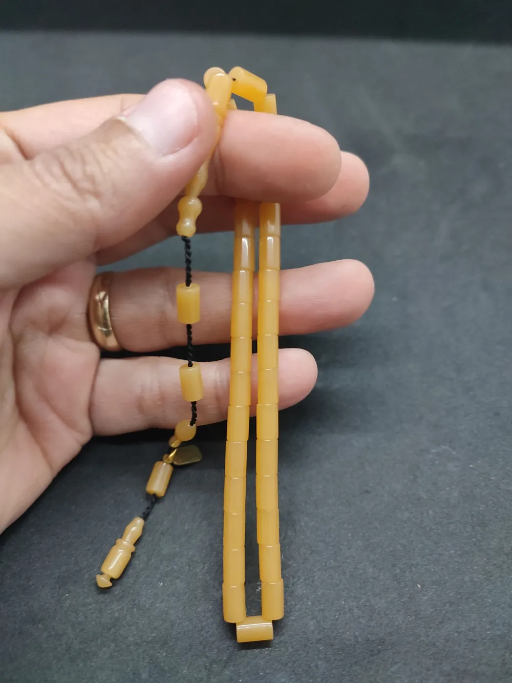 Mehmet Mercan Usta Eseri̇ Bi̇lek Boy Ok Gi̇bi̇ Kesme Yemen Zar  Kehri̇bar küçük resim 5