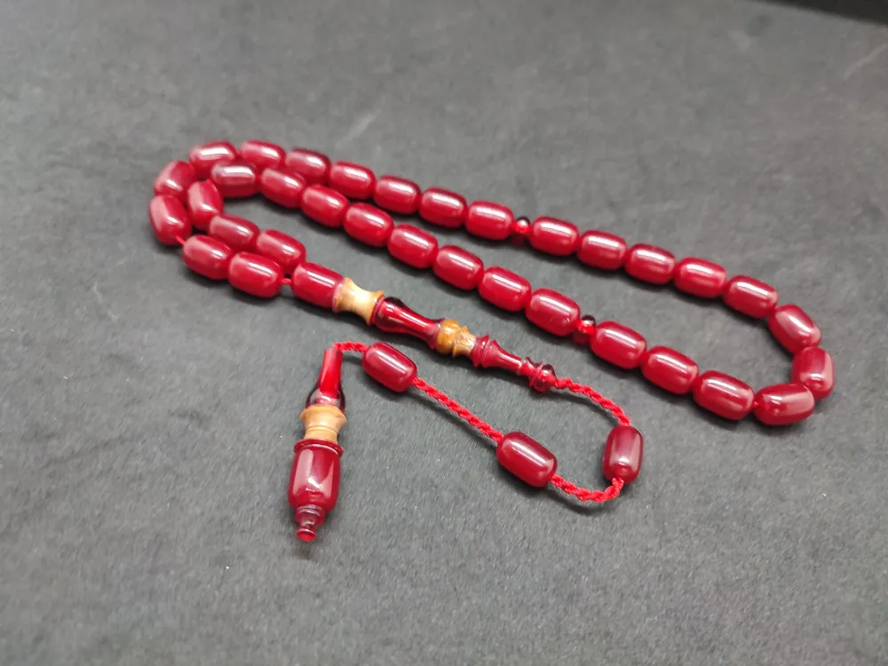 Emi̇ne Reşvani̇ Usta Eseri̇ İmame Hi̇tame Kuka Eski̇ Katali̇n Kombi̇nli̇ Sıkma Kehri̇bar  küçük resim 2