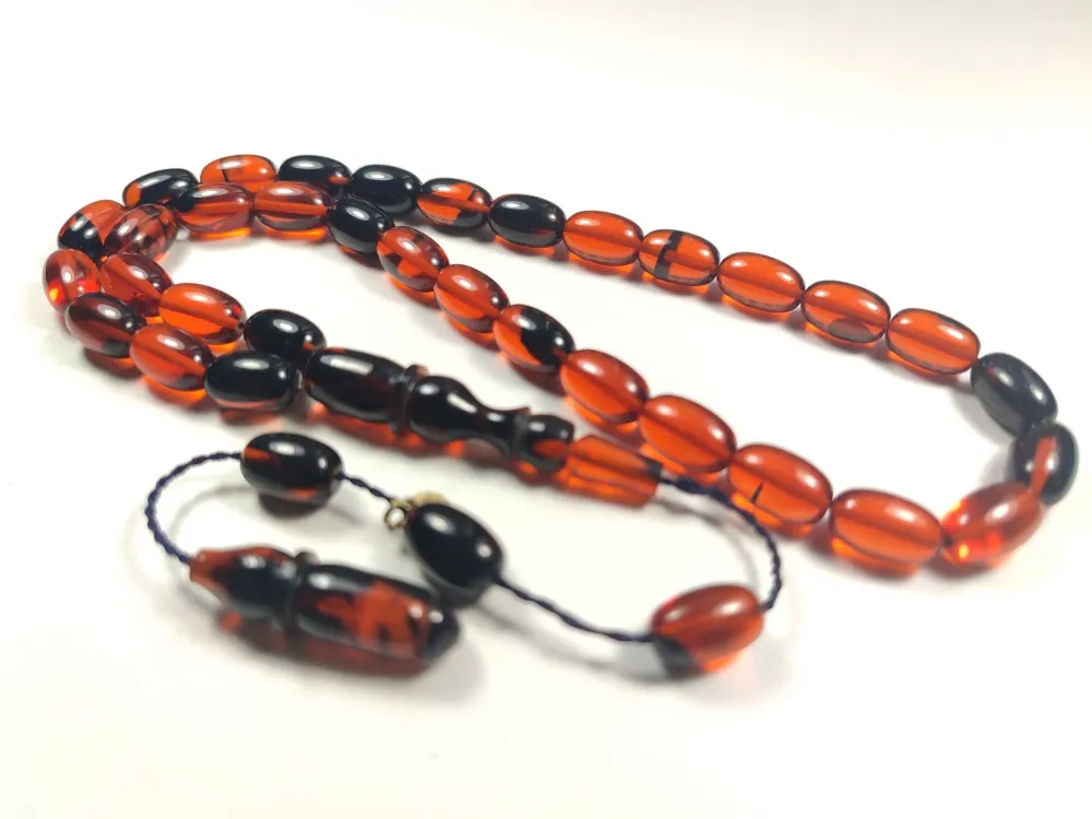 Erkan Çubukçu Usta İşi̇ İmzalı Mühürlü Sıkma Kehri̇bar küçük resim 3