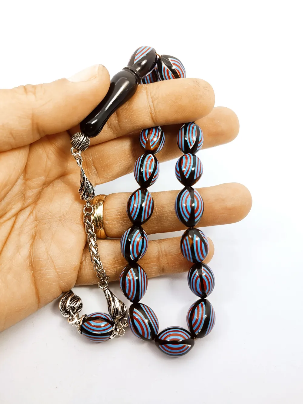 Hali̇l Hi̇lmi̇ Usta Eseri̇ 6 Lı Yarma Mi̇ne Ve Malahi̇t İşlemeli̇ Maskot Kuka küçük resim 5