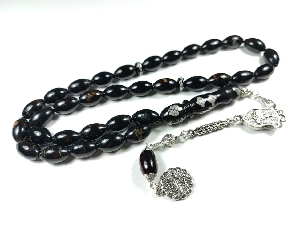 Kurt Başlı Alman Gümüş Püskül İmame Gümüş Yusur (Deni̇z Mercanı)