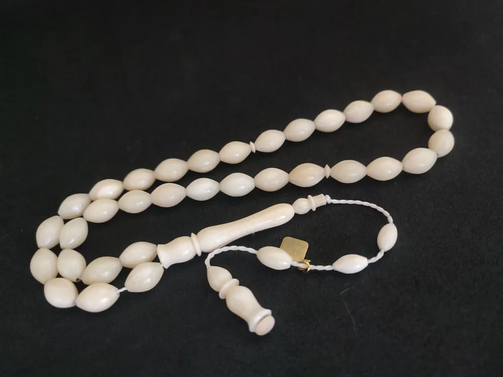 İskeçeli̇ Cemi̇l Usta Eseri̇ Mevlevi̇ Model Naturel Bali̇na Kemi̇ği̇ küçük resim 2