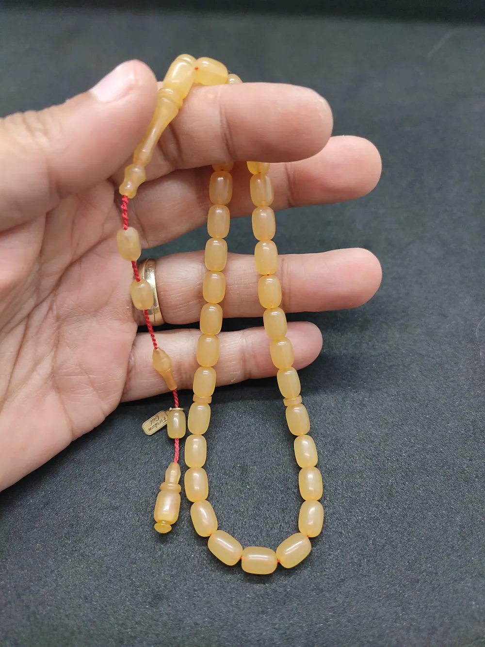 Furkan Gül Usta Eseri̇ El Boy İmame Halkalı Sıkma Kehri̇bar küçük resim 2