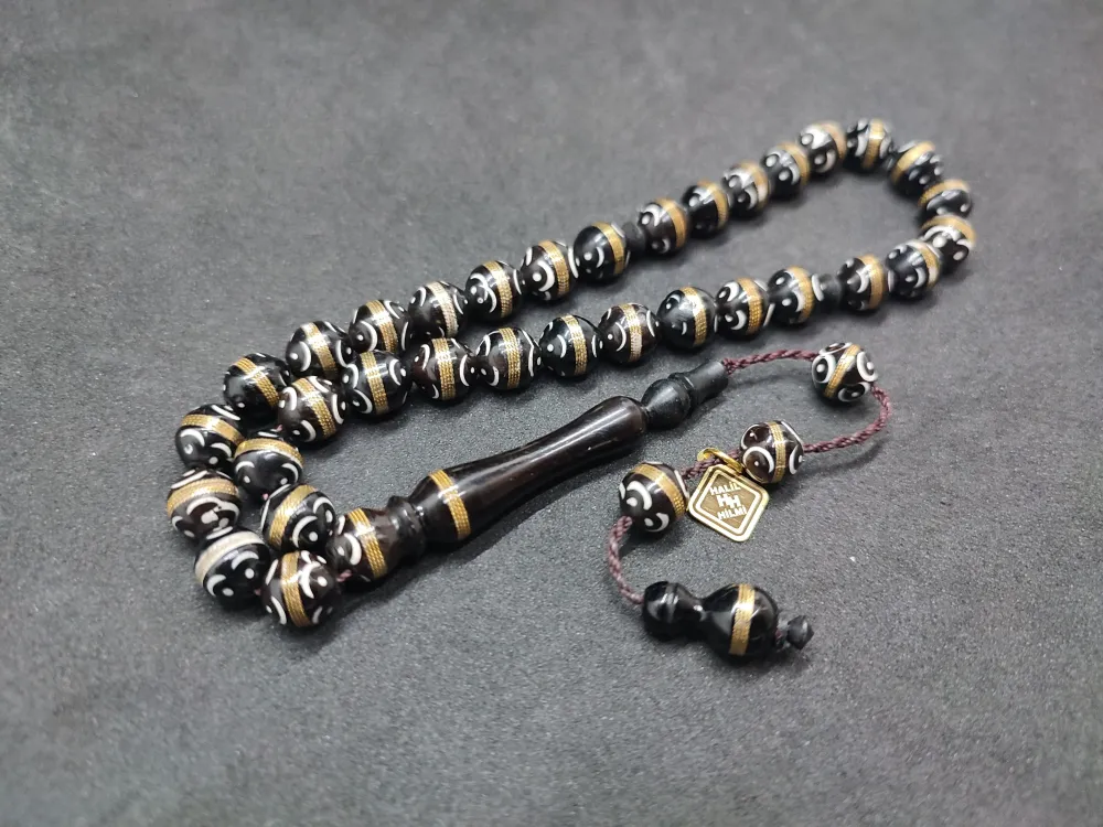 Hali̇l Hi̇lmi̇ Usta Eseri̇ Mi̇ne İşlemeli̇ Bronz Sarmal Kuka küçük resim 3