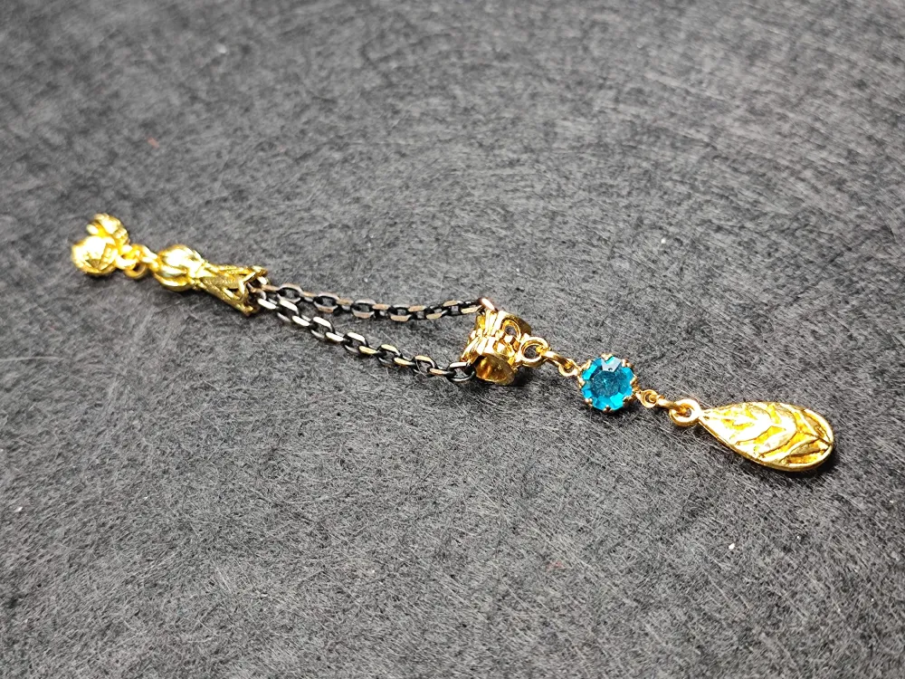 Usta İşçi̇li̇kli̇ Gümüş Kaplama Tesbi̇h Püskülü küçük resim 3