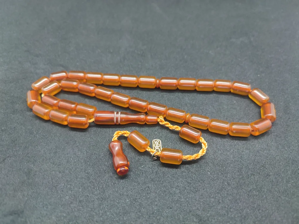 Dabbas Usta Eseri̇ İmzalı El Boy Alman Faturan Sıkma Kehri̇bar küçük resim 2