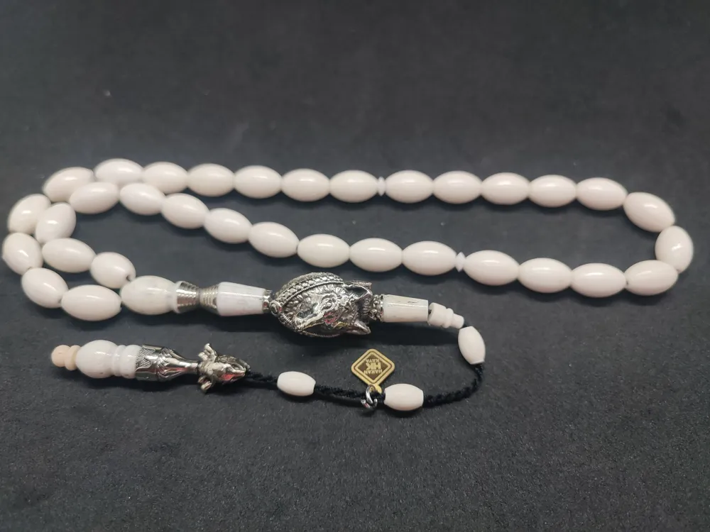 Hakan Kaya Usta  El İşçi̇li̇kli̇ Ağır Gümüş Nakkaşlı İri̇ Boy Deve Kemi̇ği̇ küçük resim 2