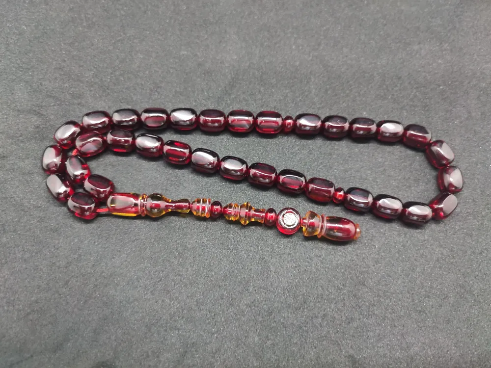 İsa Balkaya Usta Eseri̇ Şenalp Model Faseta Kesi̇m  Eski̇ Usul Ateş-İ Kehri̇bar küçük resim 2