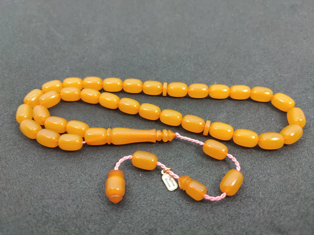 Ayhan Turan Usta Eseri̇ Eski̇ Malzeme Di̇nlendi̇ri̇lmi̇ş Alman Faturan Tesbi̇h küçük resim 2