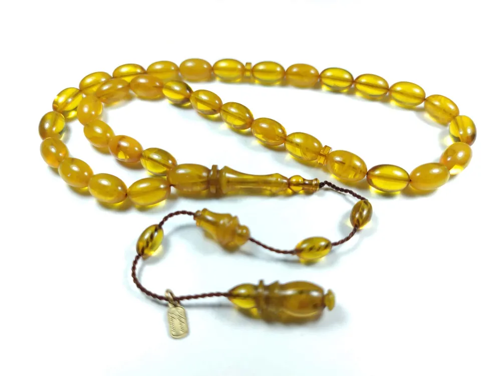 Ayhan Turan Usta İşi̇ İmzalı Mühürlü Sıkma Kehri̇bar küçük resim 3