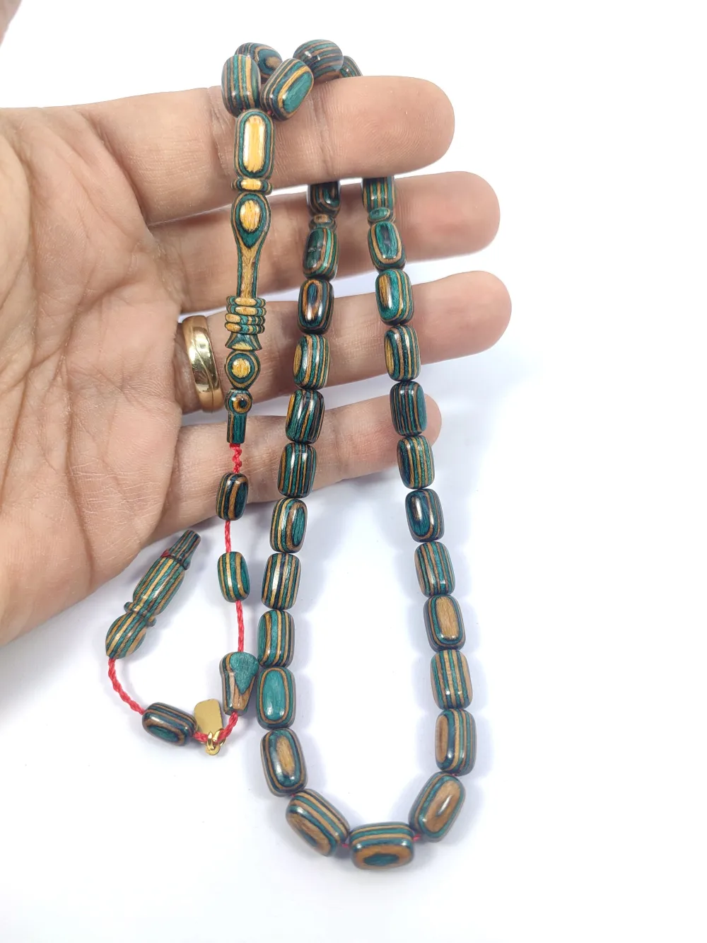 Hali̇l Hi̇lmi̇ Usta İşi̇ İmzalı Halkalı Nadi̇r Tür Nadi̇r Renk Doğal Kafur Ağacı küçük resim 4