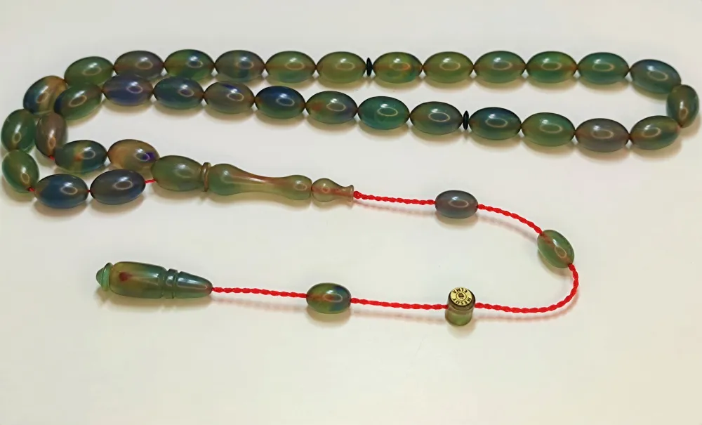 Mesut Elma Usta İşi̇ İmzalı Mühürlü  Sıkma Kehri̇bar