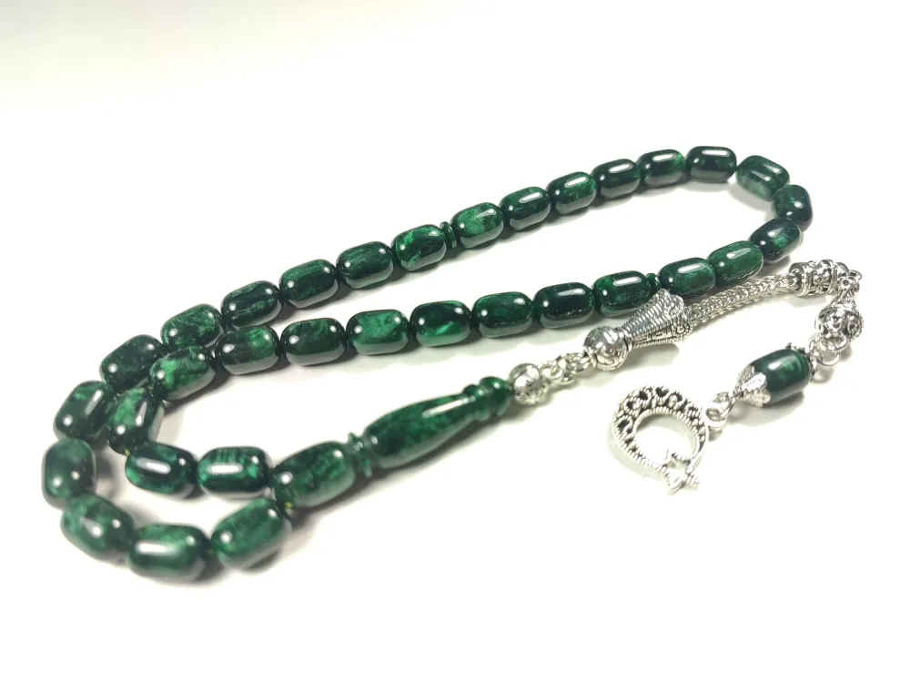 Gümüş Kaplama Püskül Kombi̇nli̇ İthal Galali̇t