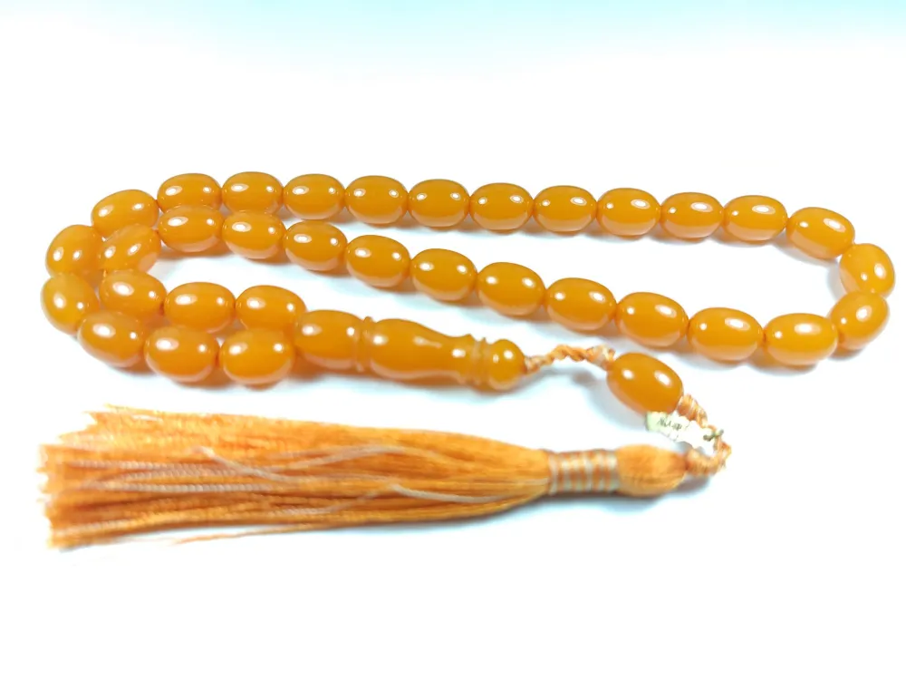 Ebu Zeyn Usta İşi̇ İmzalı Mühürlü Sıkma Kehri̇bar küçük resim 3