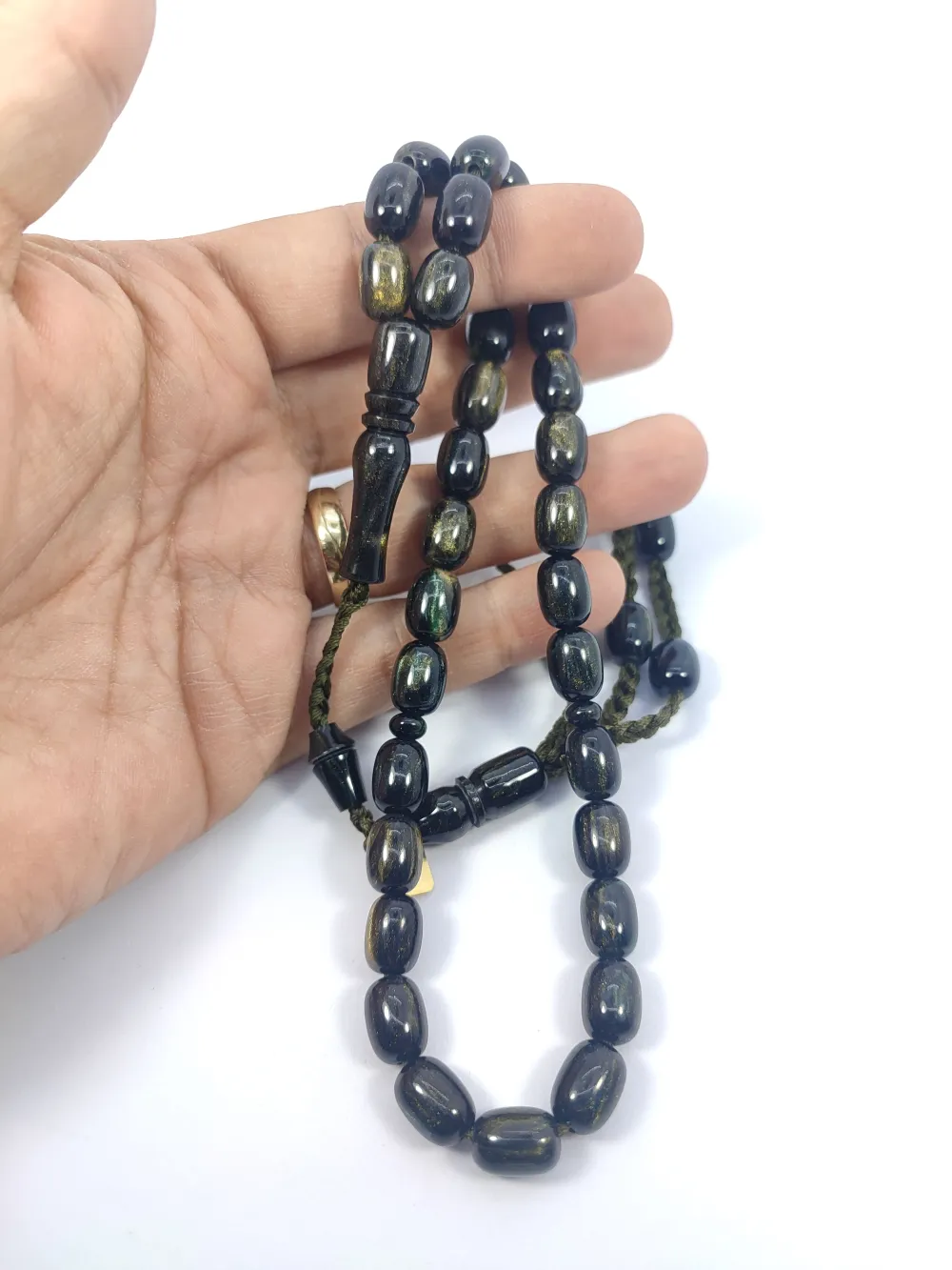 Junai̇d Hasan Usta İmzalı 12 Kat İpe Di̇zi̇lmi̇ş Eski̇ Usul Osmanlı Benzetme küçük resim 4