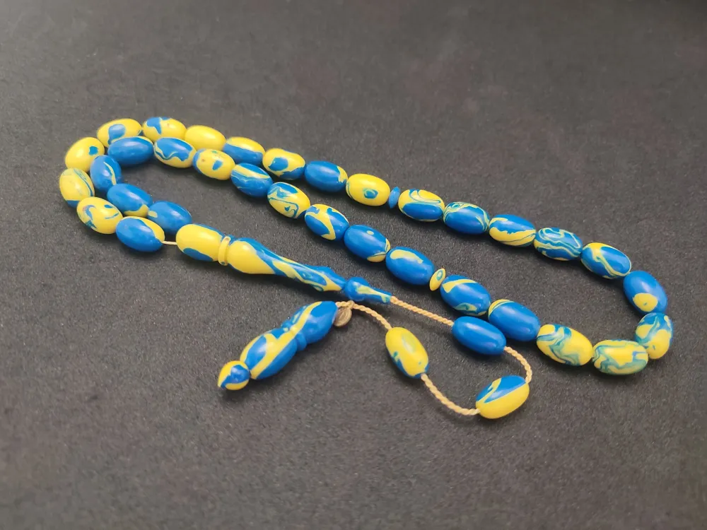 Fati̇h Erbabacan Usta İşi̇ İmzalı Mühürlü  Ari̇zona Fi̇ruze küçük resim 3