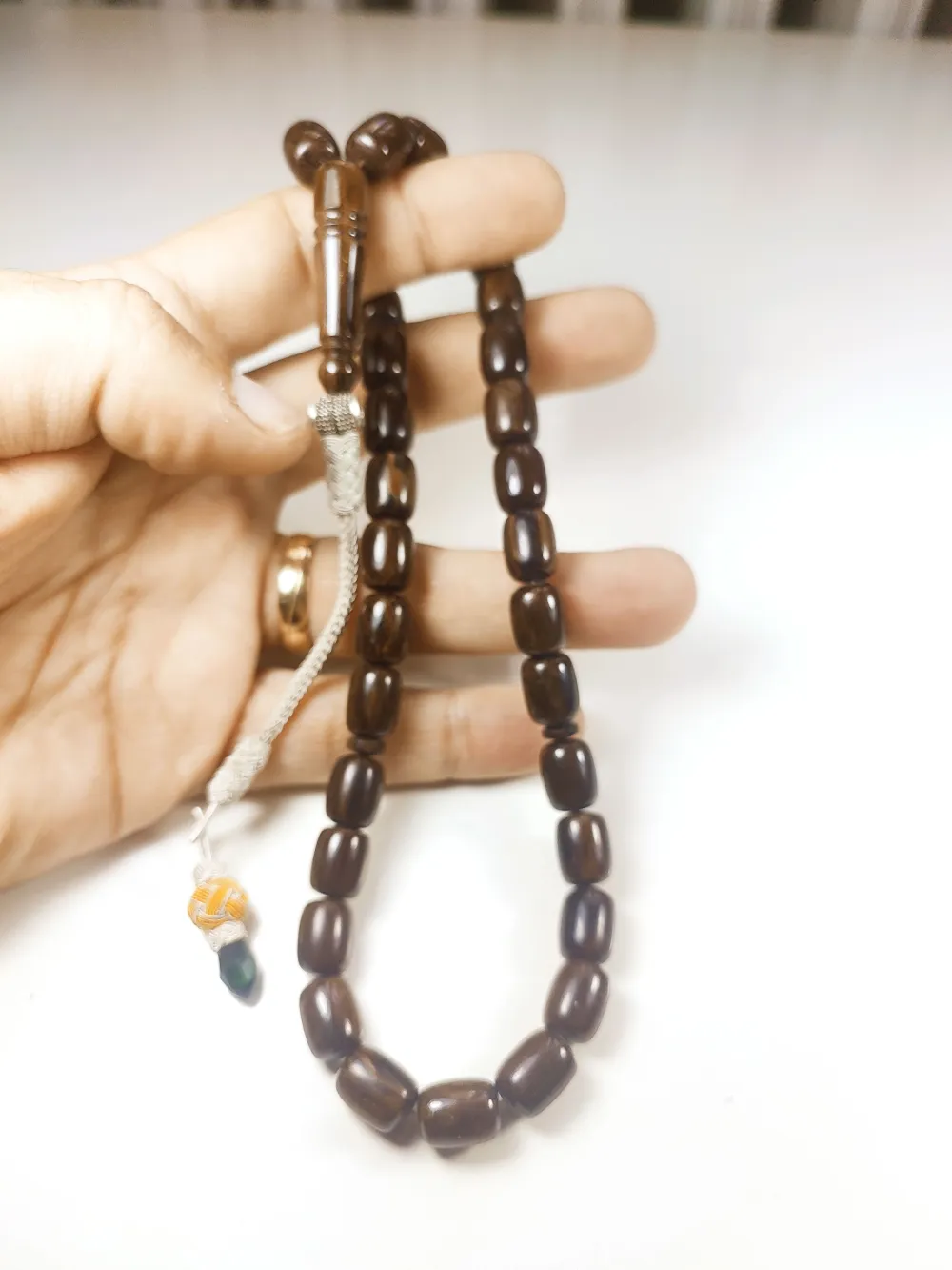 Darabacı Abdullah Usta Eseri̇ Trabzon Kazazi̇ye Püskül 3 Kat Ci̇lalı Sıkma Kehri̇bar küçük resim 5