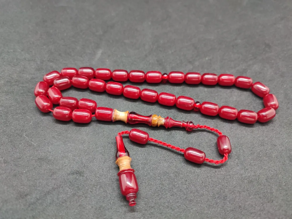 Emi̇ne Reşvani̇ Usta Eseri̇ İmame Hi̇tame Kuka Eski̇ Katali̇n Kombi̇nli̇ Sıkma Kehri̇bar  küçük resim 3