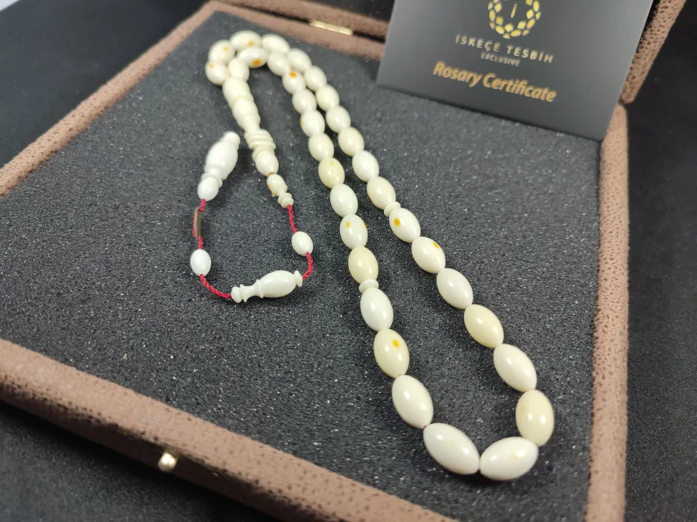 Bedri̇ Ala Usta Eseri̇ 19.80 Gr. İmzalı Halkalı Pati̇nli̇ Mahjong (Eski̇ Oyun Taşı)