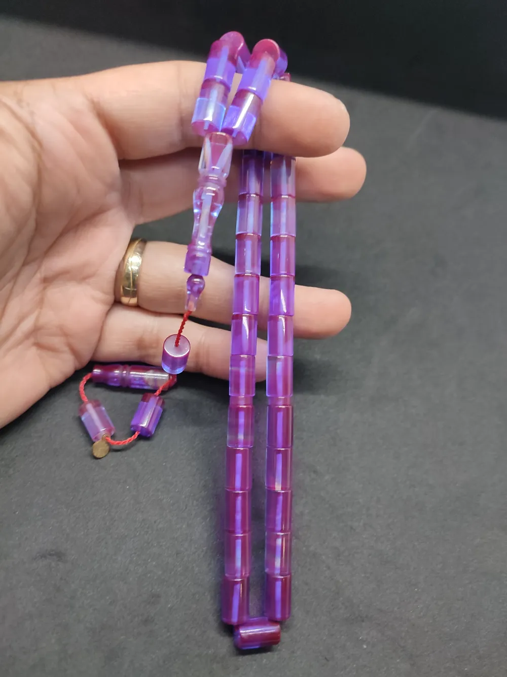 Erhan Turan Usta Eseri̇ 0.6 Şeffaf Deli̇m Çi̇ft Kat Ci̇lalı Ok Gi̇bi̇ Ateş-İ Kehri̇bar  küçük resim 2