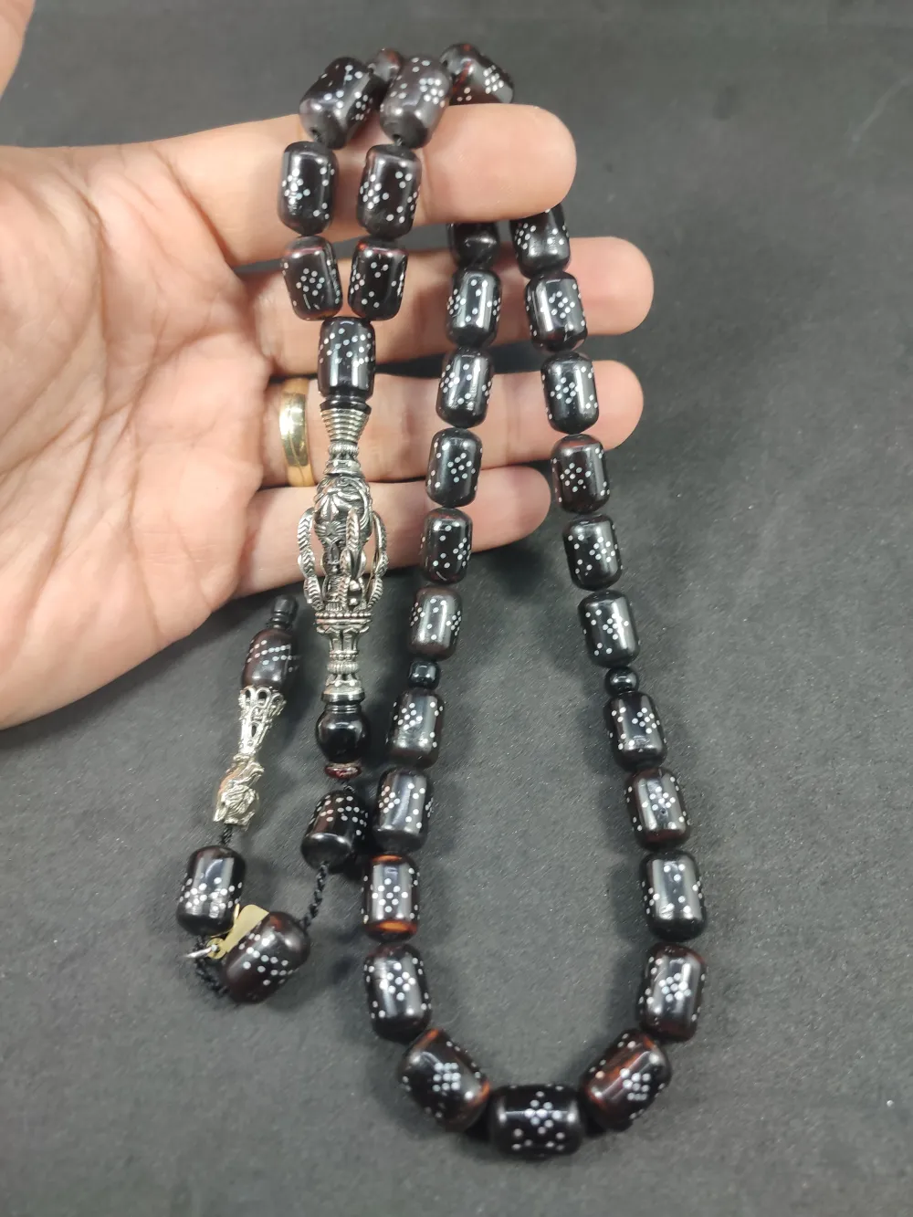 Hakan Kaya Usta  El İşçi̇li̇kli̇ Ağır Gümüş Nakkaşlı İri̇ Boy Çakımlı  Kuka küçük resim 5