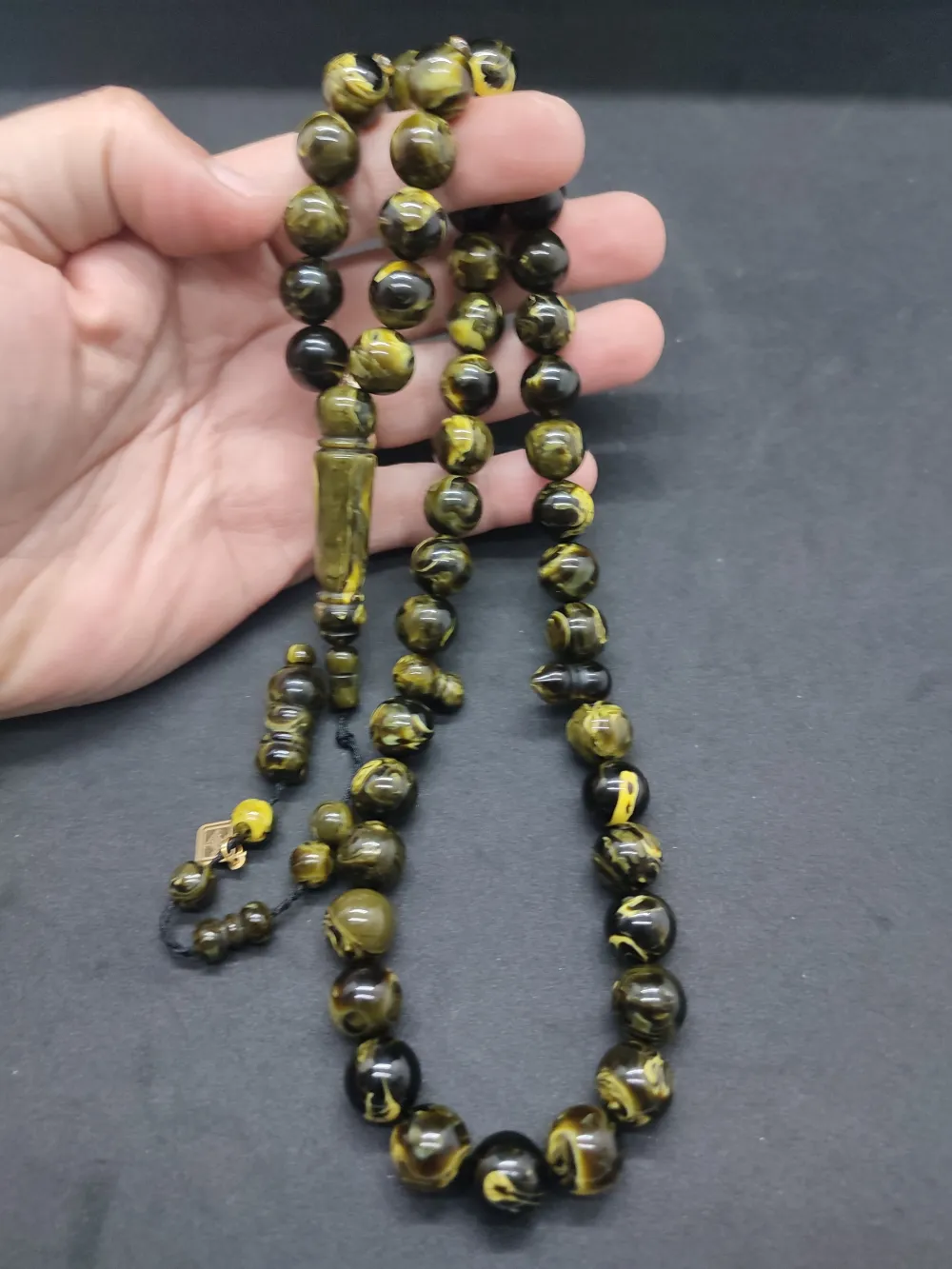 Başka Yerde Yok!Junai̇d Hasan Usta Eseri̇ 45 Habbe İri̇ Boy Eski̇ Obejden Katali̇n küçük resim 4