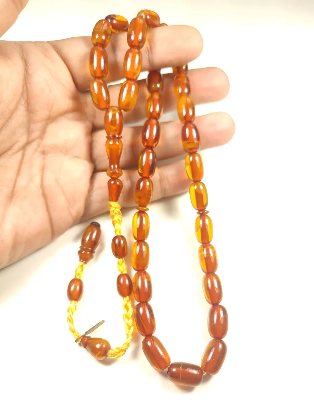 Ahmet Emi̇n Usta Eseri̇ Eski̇ Usul Kat Kat İpe Di̇zi̇lmi̇ş Kuru Torna Objeden Katali̇n  küçük resim 4