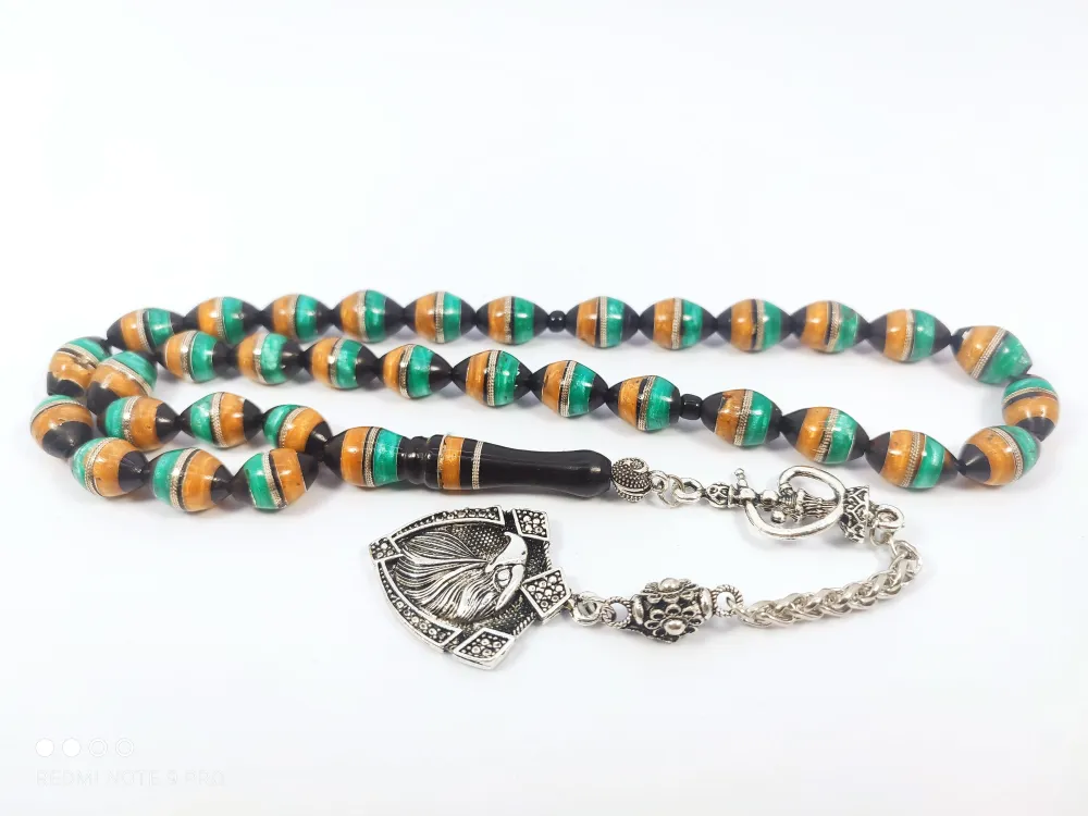 Şevket Alkan Usta Eseri̇ İri̇ Boy Mi̇neli̇ Gümüş Sarmal Kuka küçük resim 2